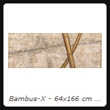 Bambus-X - 64x166 cm - Acryl mit Sand auf Holz - 2005 - Preis auf Anfrage